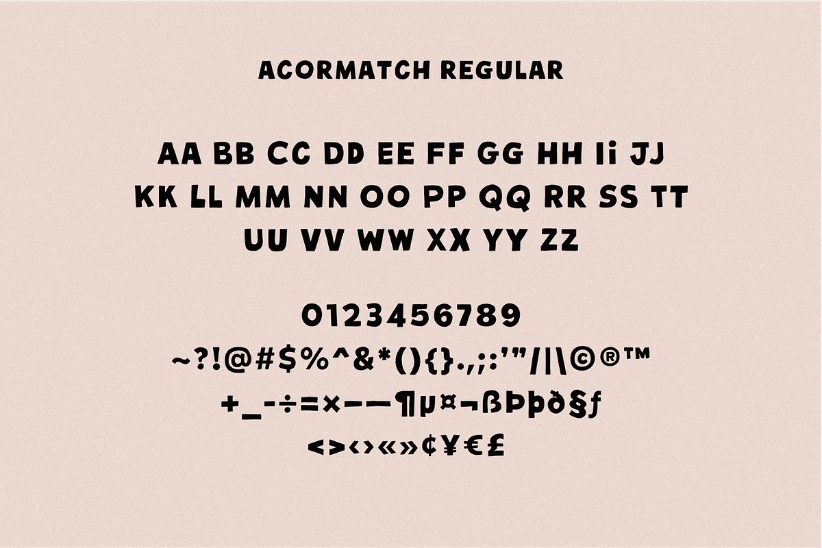 Acormatch Casual Hand Drawn, a Sans Serif Font by 24Design Studios (Photo 10 of 13)