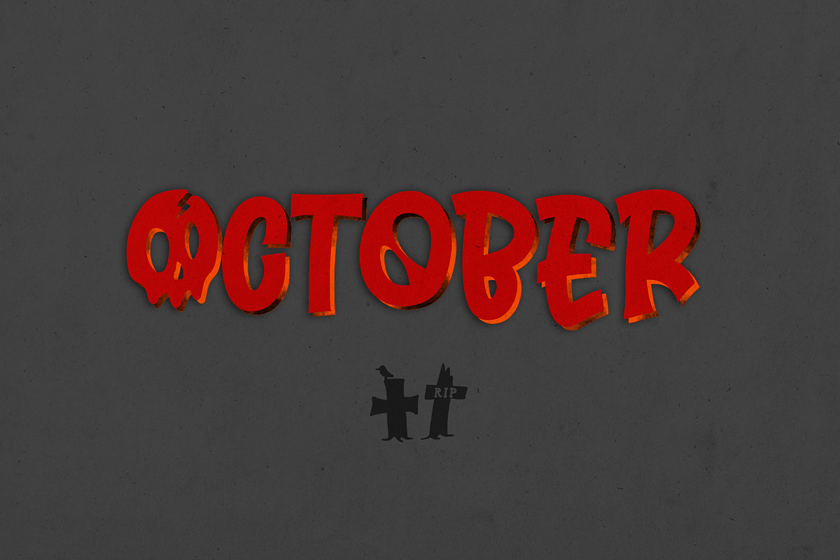 Horror Typeface, a Font by giemons™ (Photo 3 of 6)