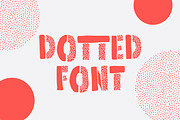 Dotted Font, a Sans Serif Font by Moloko88 (Thumbnail 1 of 6)