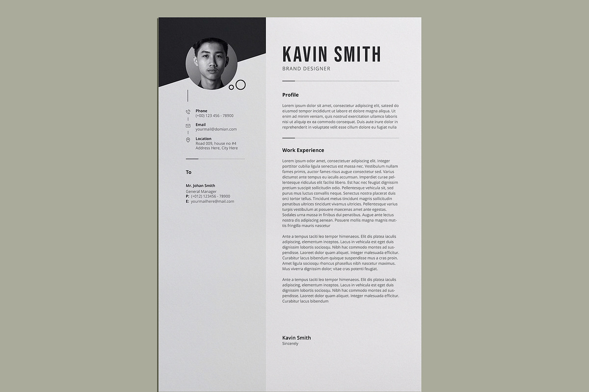 Resume/CV Template | Word & Canva, a Resume Template by HiveArts (Photo 4 of 6)