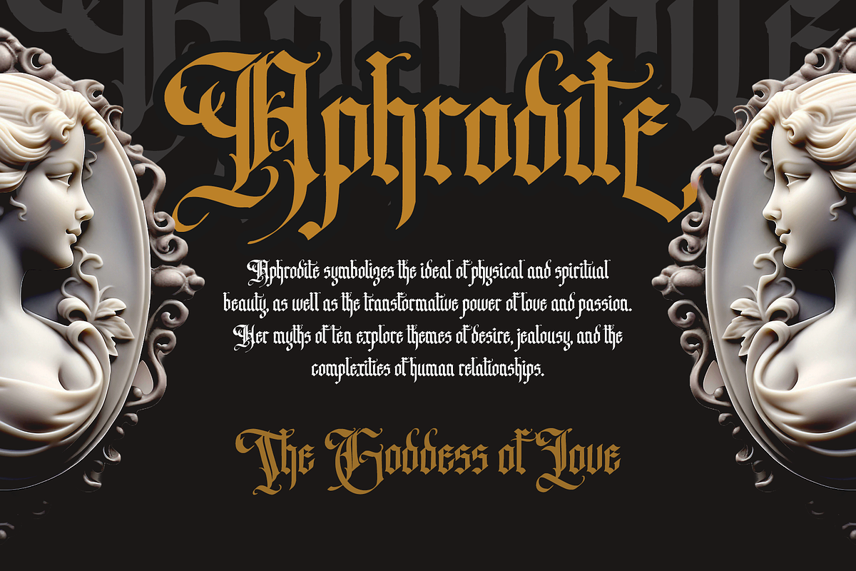 Black Amplifier Blackletter Font, a Blackletter Font by Vampstudio (Photo 5 of 13)
