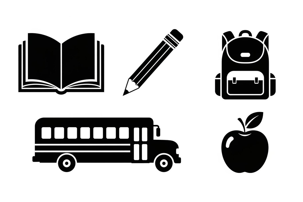 Back To School Silhouette Bundle, an Illustration by Designer_Momina (Photo 47 of 51)