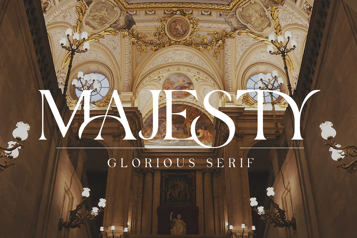 MAJESTY - GLORIOUS SERIF, a Serif Font by NendesKombet Studio (Photo 1 of 15)