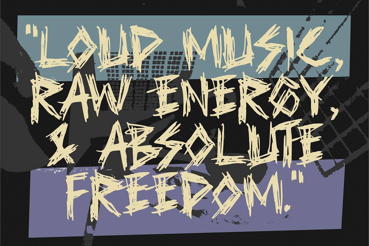 Brontak - A Raw Punk Typeface, a Handwritten Font by Yktypstd (Photo 4 of 8)