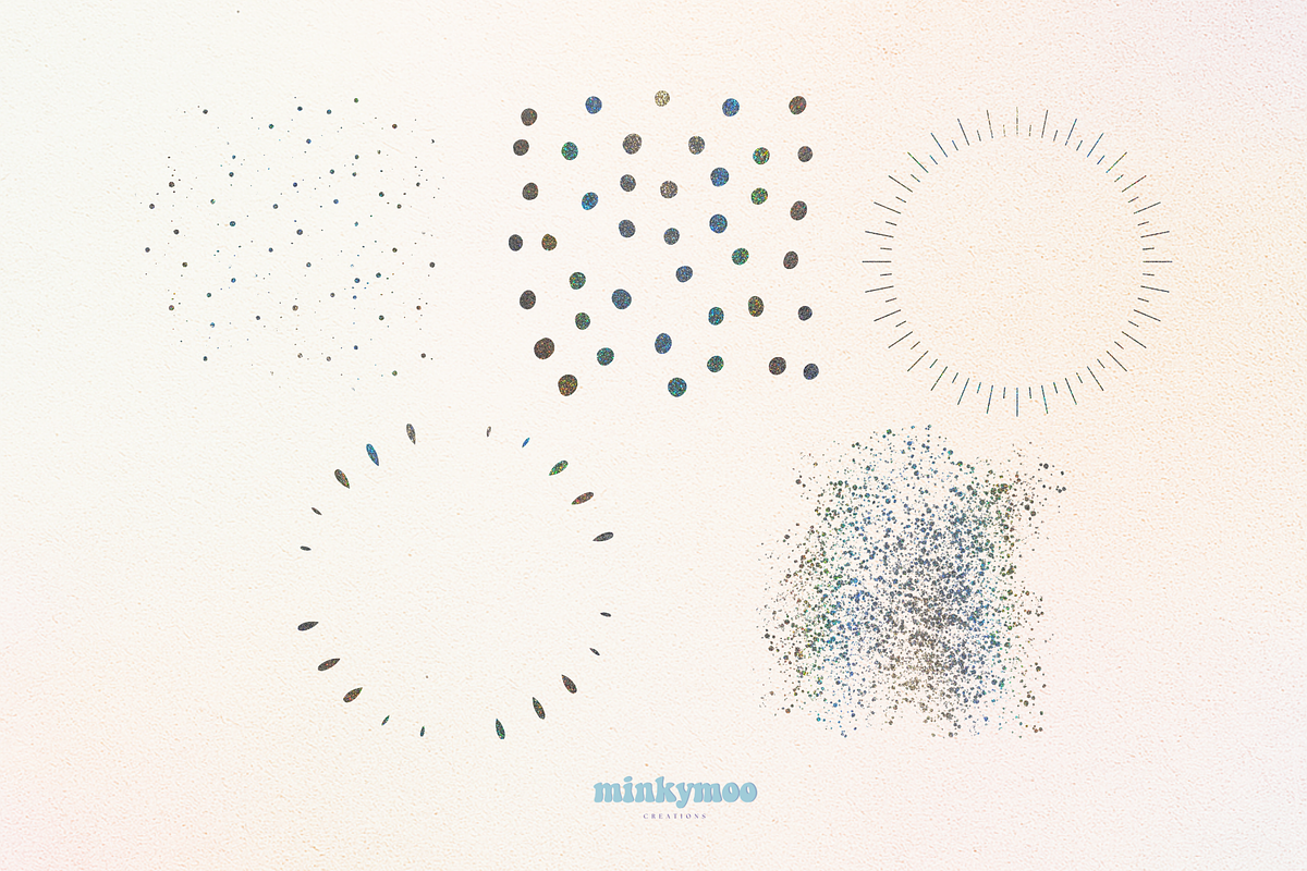 Glitter Elements & Watercolor Shapes, a Texture Illustration by Minky Moo Creations (Photo 9 of 15)