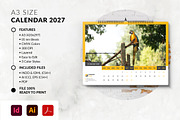 A3 Landscape Calendar 2027, a Stationery Template by MstArtwork (Thumbnail 1 of 6)