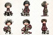 Whimsical Boy Clipart Bundle, an Illustration by DreamCafeArt (Thumbnail 2 of 7)