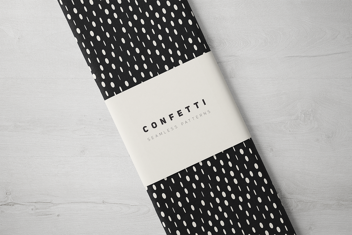Confetti Seamless Patterns Set, a Pattern Graphic by Curly_Pat