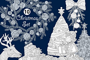 Christmas Set, an Illustration by LidiaP (Thumbnail 1 of 4)