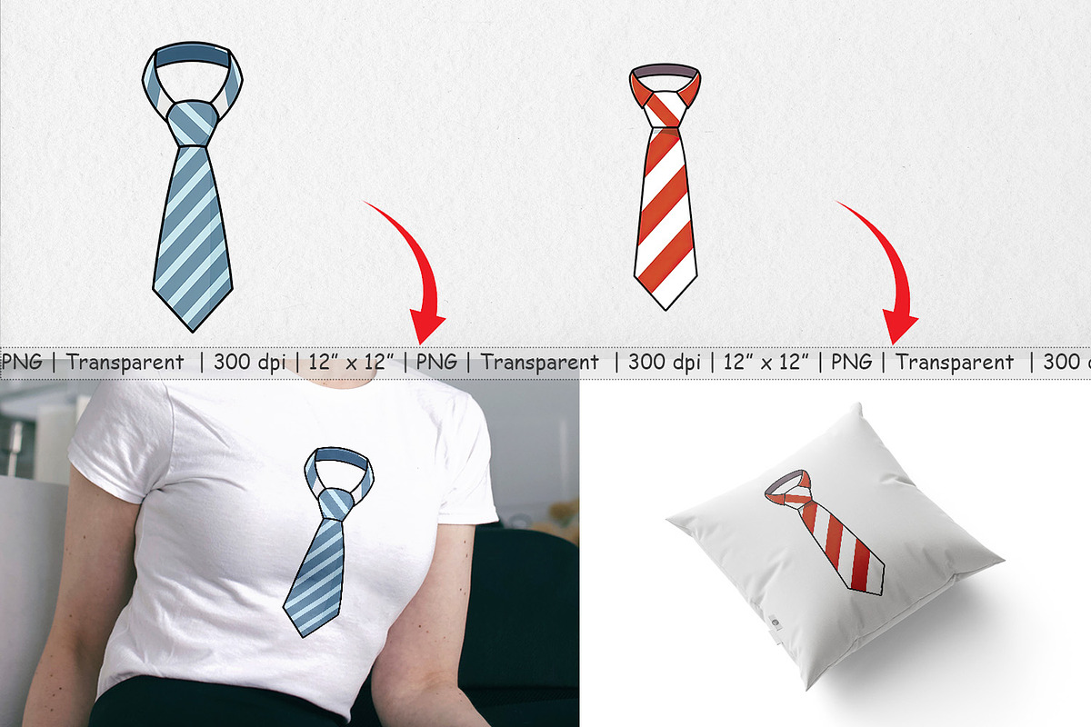 Necktie Clipart, a Graphic by Artnoy (Photo 3 of 5)