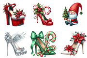 Christmas High Heels Clipart, an Illustration by SinaCreation (Thumbnail 5 of 7)