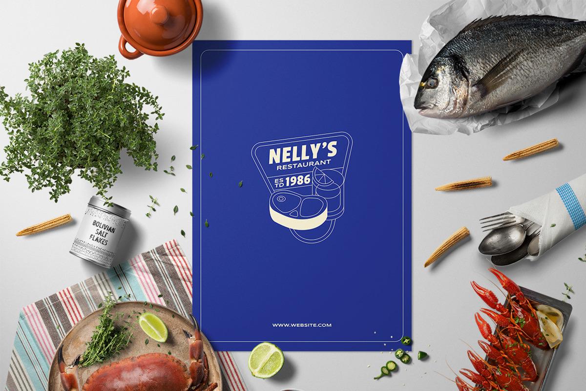 Vintage Food Menu, a Flyer Template by The Good Store (Photo 5 of 5)