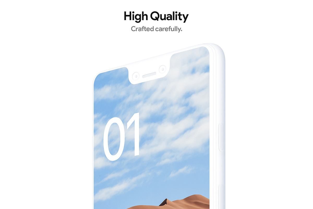 Pixel 3XL - 21 Clay Mockups - PSD, an iPhone Mockup by Asylab (Photo 2 of 73)