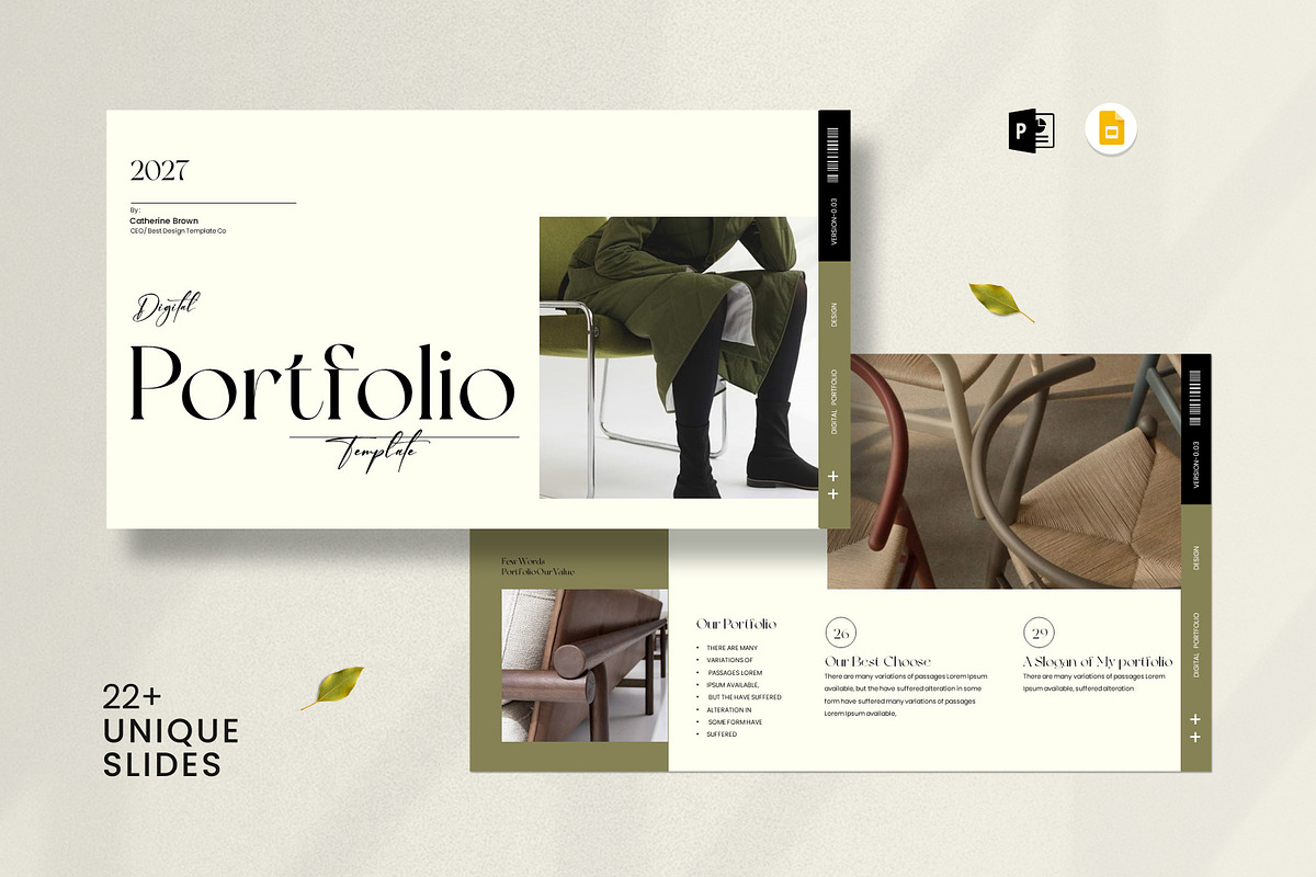 Portfolio Presentation Template, a Presentation Template by Creative-Work (Photo 1 of 10)