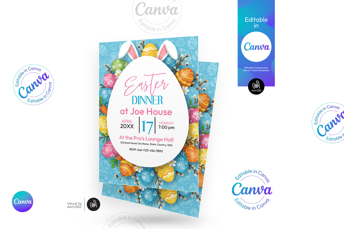 Easter Party Flyer Template, a Flyer Template by Aam360 (Photo 3 of 3)