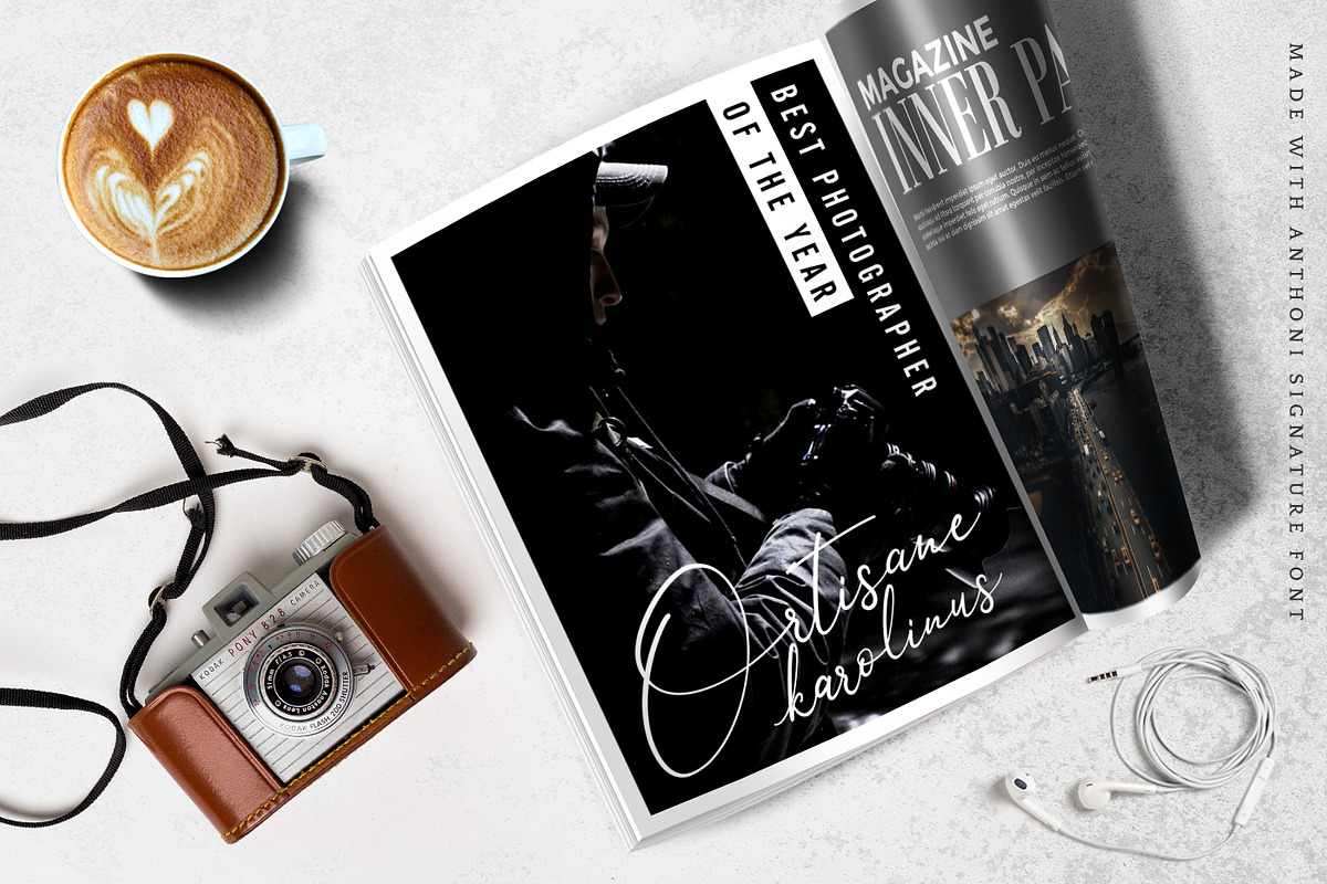 Anthoni Signature Script Font preview 7