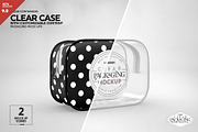 Clear Zipper Case Packaging Mockup, a Cups & Container Mockup by INCDesign (Thumbnail 1 of 10)