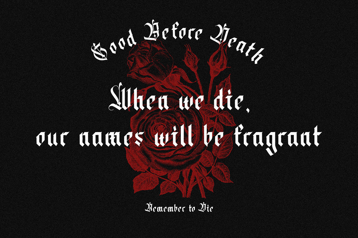 VT Datons - Blackletter, a Blackletter Font by ViactionType (Photo 6 of 12)