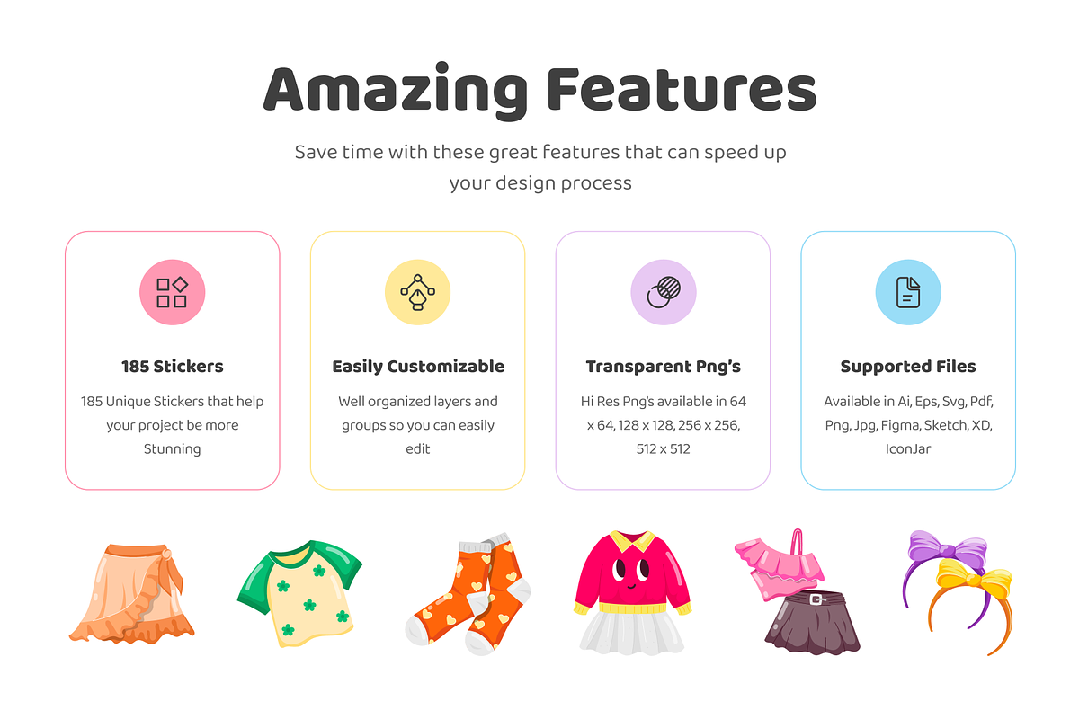 Clothing and Accessories Sticker, an Emoji Icon by Vectors Market (Photo 2 of 6)