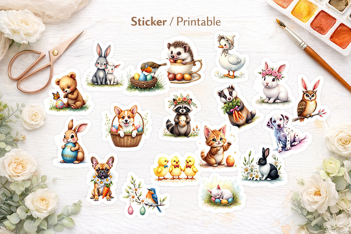 Farmhouse Easter Sublimation PNG, an Illustration by Artnoy (Photo 5 of 8)