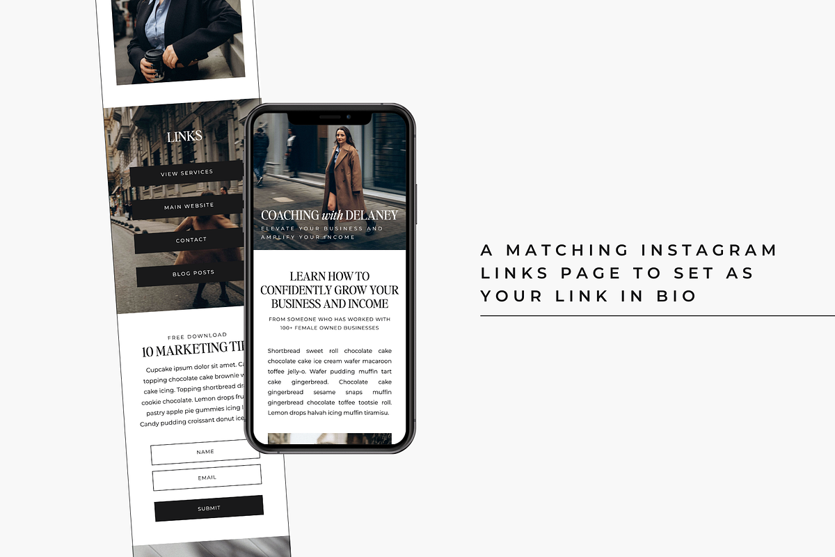 Coaching Showit Website Template, a Landing Page Template by Blush Created (Photo 4 of 12)