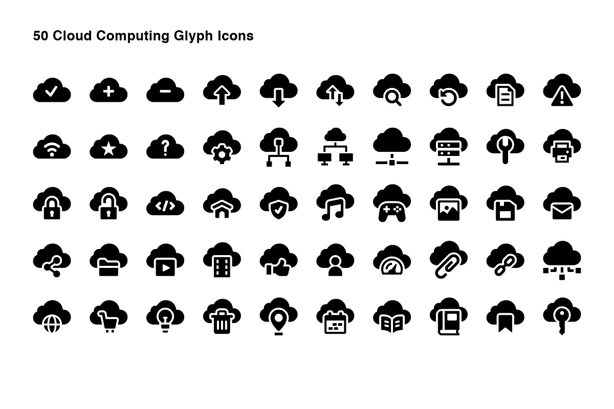 Cloud Computing Icons, an Icon by Ayub_Irawan (Photo 3 of 3)