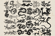 Dragon stamps for Procreate, a Brush Add-On by TheWhiteCatLab (Thumbnail 2 of 9)