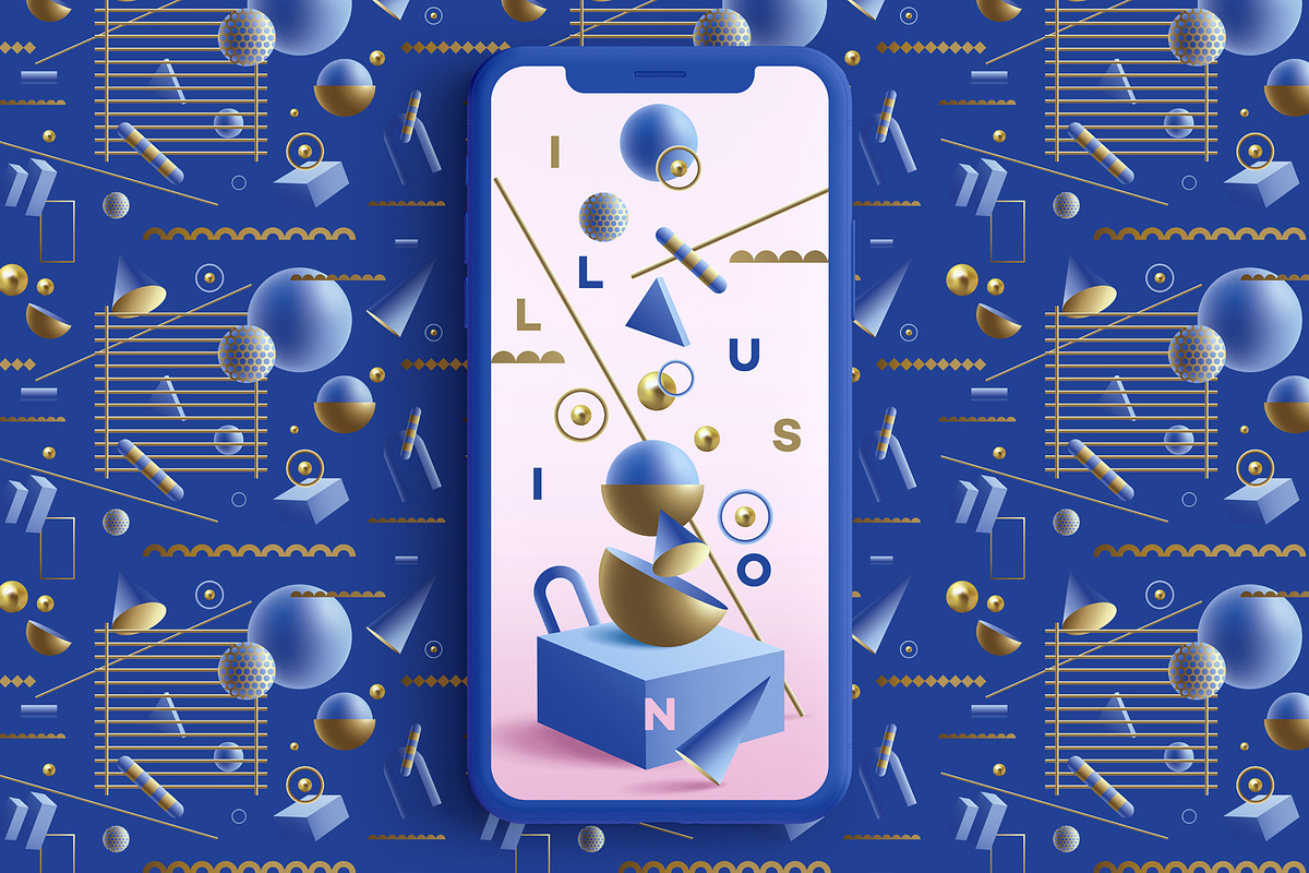 Illusion- 3D Geometric Objects, an Object Graphic by Polar Vectors (Photo 16 of 21)