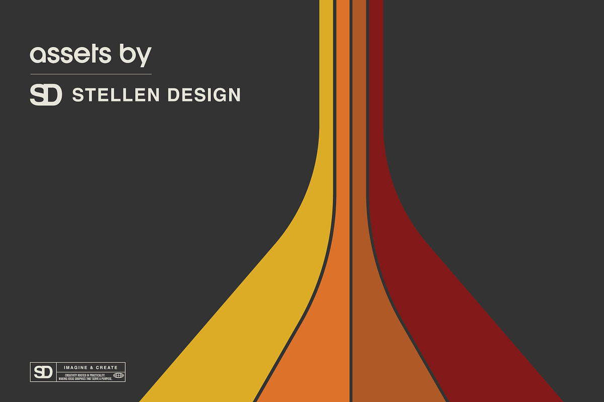 70's Retro Stripes, an Object Graphic by Stellen Design (Photo 2 of 14)