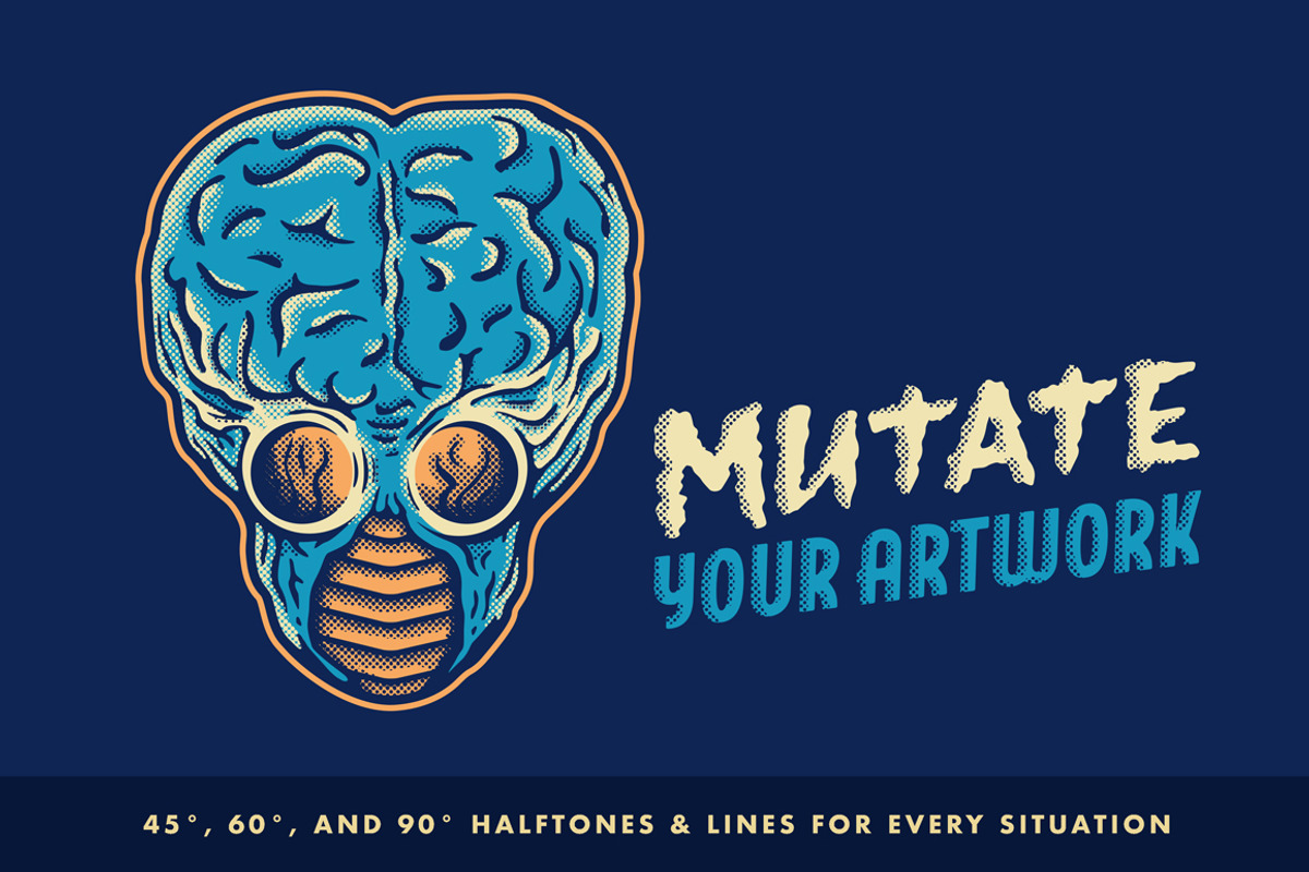 Horrific Halftones for Affinity, a Brush Add-On by RetroSupply Co. (Photo 8 of 21)