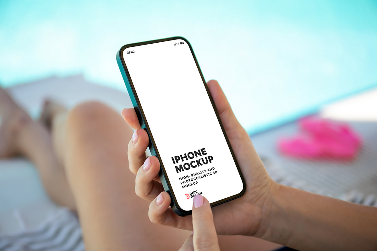 iPhone Mockup, an iPhone Mockup by UnicDesign (Photo 9 of 14)