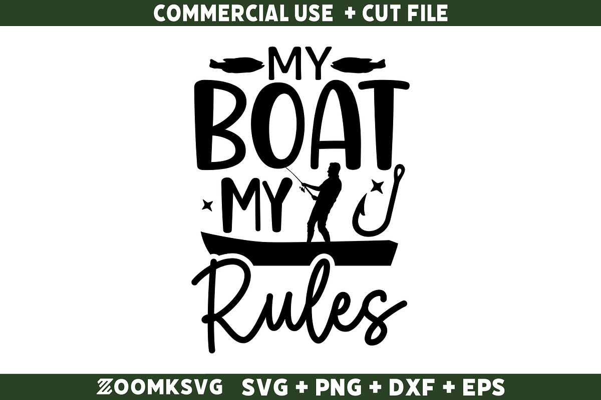 Fishing SVG Bundle 20 Designs, an Illustration by ZoomkSVG (Photo 30 of 41)