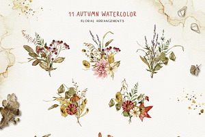 AUTUMN HERBARIUM Watercolor Set