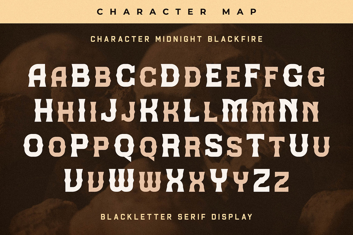Midnight Blackfire, a Serif Font by Storytype Studio (Photo 12 of 15)