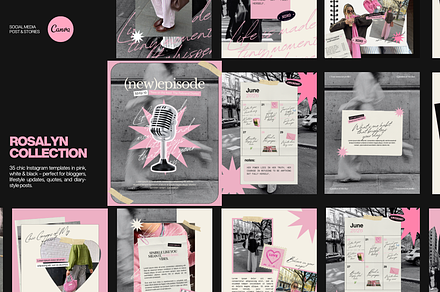 ROSALYN / Instagram Templates, a Social Media Template by Ad Astra Creations