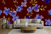 Watercolor Floral Pattern, a Pattern Graphic by MartinShop (Thumbnail 6 of 10)