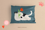 Cat stickers. Vector set. + Pattens., a Pattern Graphic by anna khramtsova (Thumbnail 11 of 14)