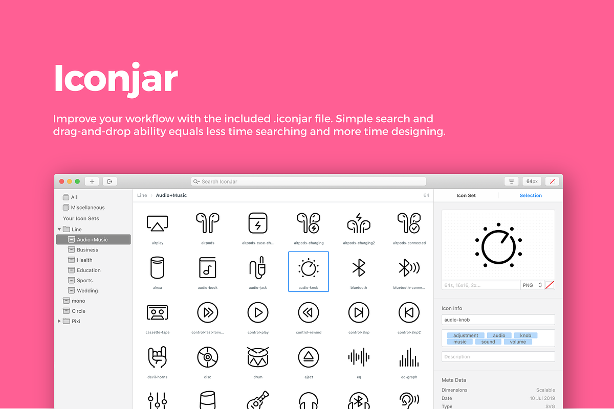 Audio Icons — Pixi Line, an Outline Icon by Scott Dunlap (Photo 9 of 9)