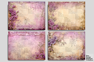 Tattered Purple Lace Junk Journal