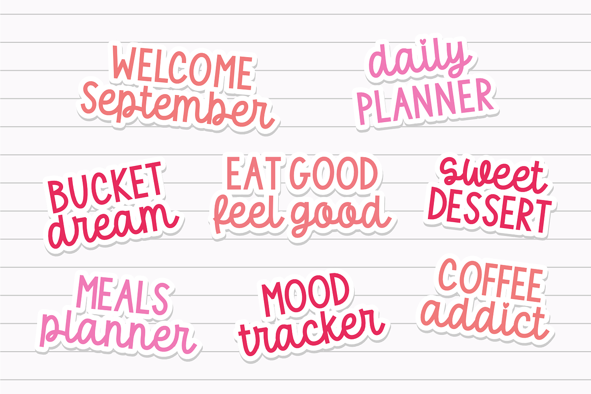 Strawberry Cupcakes - Font Duo, a Handwritten Font by Keithzo (Photo 10 of 10)