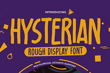 Hysterian - Rough Display Font