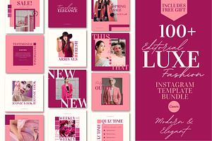 Luxe Editorial Instagram templates