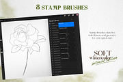 Watercolor Procreate brushes Botany, a Brush Add-On by Yuliya Derbisheva (Thumbnail 6 of 13)