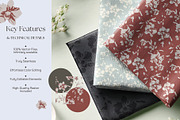 Orchid & Wildflower Seamless Vectors, a Pattern Graphic by Momosama Studio (Thumbnail 2 of 5)