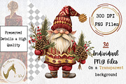 Watercolor Whimsical Gnomes PNG, an Illustration by NiiiNArt (Thumbnail 2 of 6)