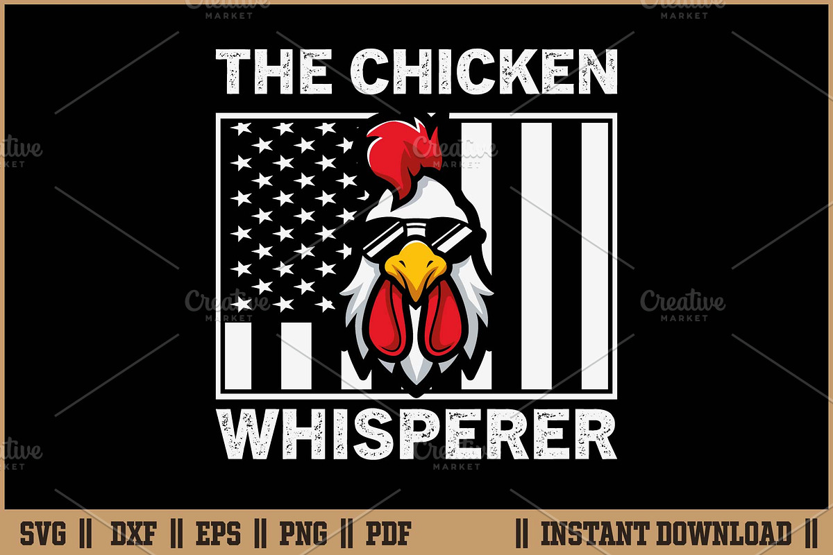 The Chicken Whisperer Funny Farm SVG, a Work Illustration by Handy Arts Studio (Photo 1 of 3)