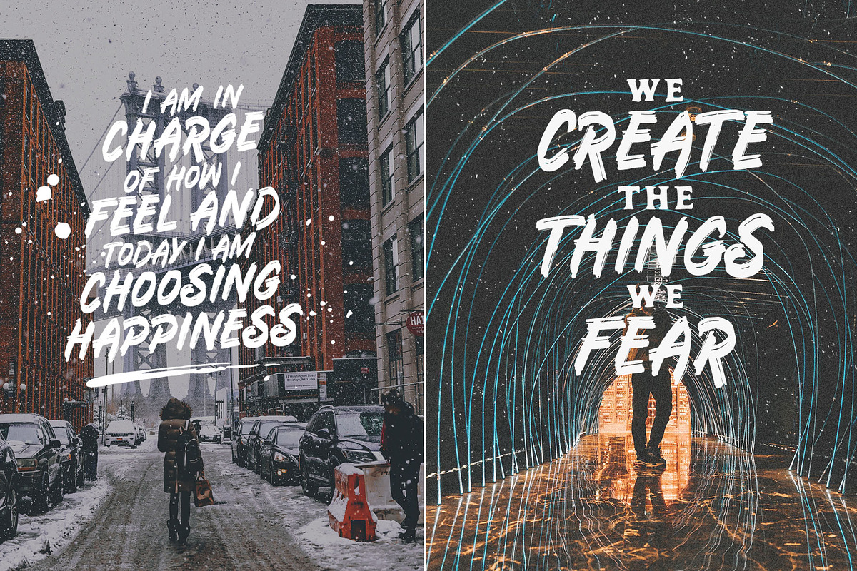 Tunnels Brush Font (Extras) preview 8