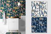 Fleur de Jardin Floral Patterns set, a Pattern Graphic by Elena Dorosh (Thumbnail 11 of 13)