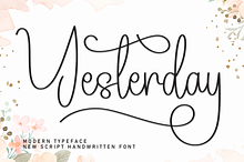 Yesterday | Script Font