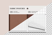 Textile Fabric Swatches Mockup, a Merchandise Mockup by graphicsauce (Thumbnail 4 of 4)